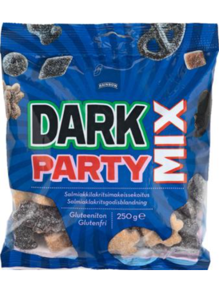 Ассорти лакричных конфет Rainbow Dark Party Mix 250г без глютена