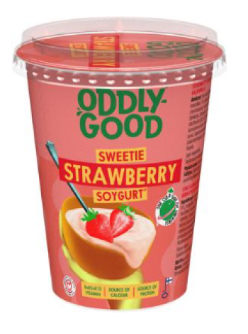 Соевый йогурт с клубникой Oddlygood Planti Soygurt 400г