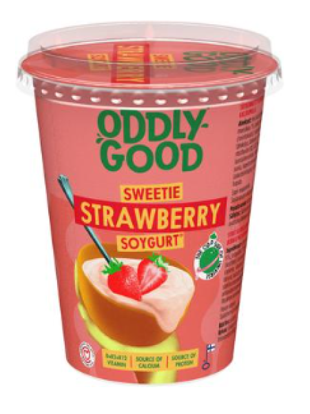 Соевый йогурт с клубникой Oddlygood Planti Soygurt 400г