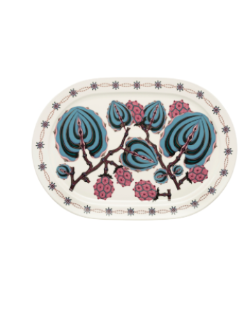 Сервировочное блюдо Iittala Taika Blue 41см овальное синее