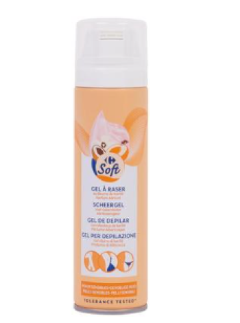 Гель для бритья Carrefour Soft Shaving Gel 200 мл