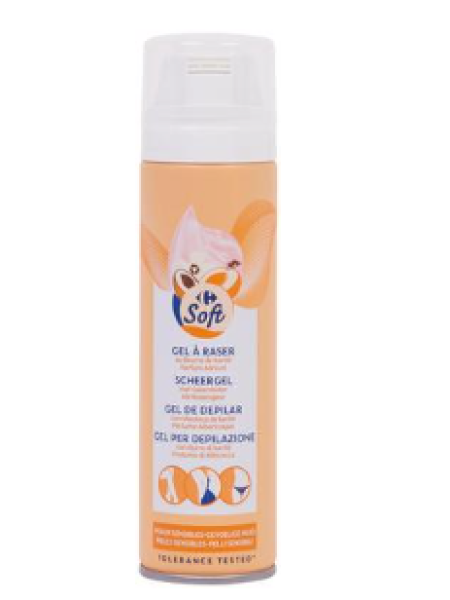 Гель для бритья Carrefour Soft Shaving Gel 200 мл
