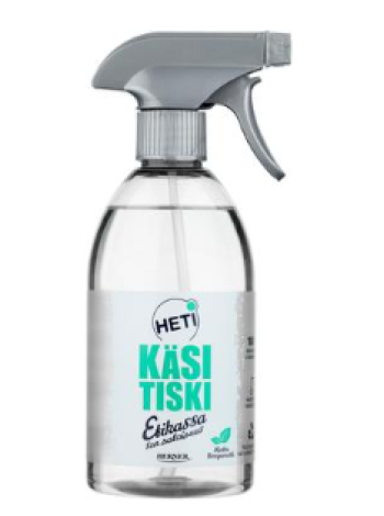 Средство для мыться посуды Heti Käsitiski 500 мл спрей бергамот и мята