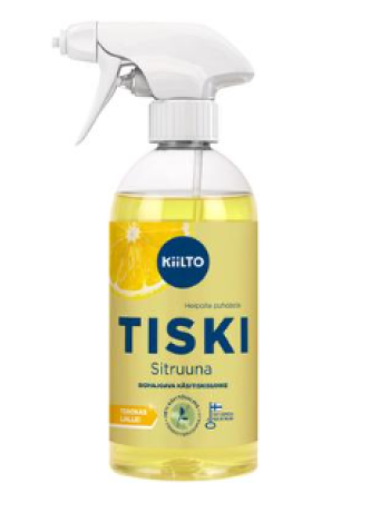 Биоразлагаемый спрей для мытья посуды Kiilto Sitruuna 475 мл