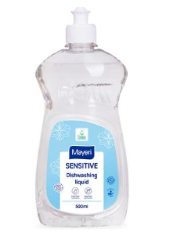 Средство для мытья посуды без запаха и красителей Mayeri Sensitive 500 мл