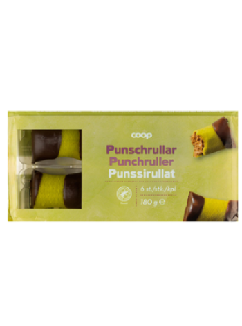 Марципановые рулеты с пуншем со вкусом Аррака Coop punssirullat 180г