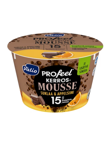 Протеиновый слоеный мусс шоколадно-апельсиновый Valio PROfeel 150г без лактозы