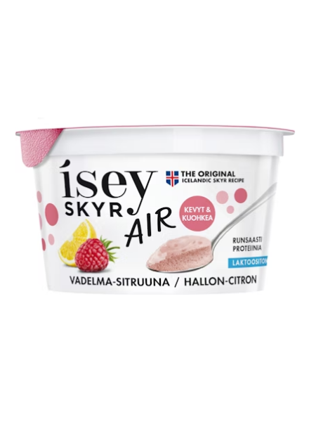 Безлактозный молочный мусс Isey Skyr Air 125г малина-лимон 