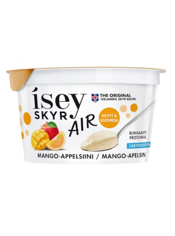 Безлактозный молочный мусс Isey Skyr Air 125г манго-апельсин
