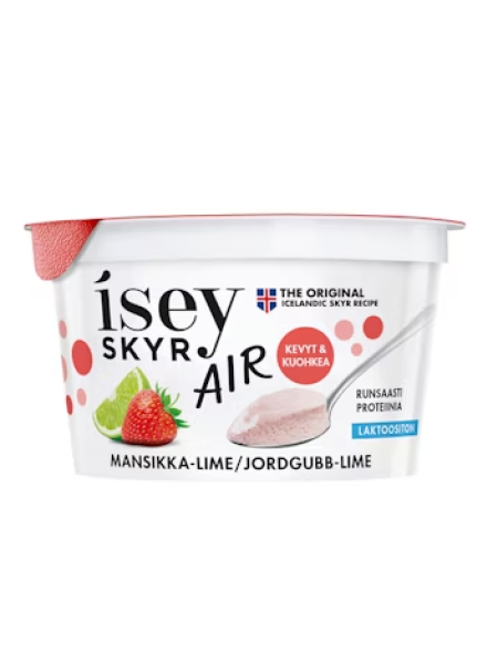 Безлактозный мусс Isey Skyr Air 125г клубника-лайм 
