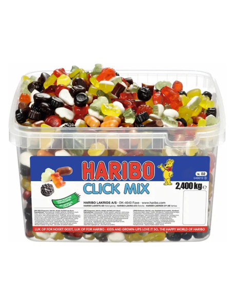 Конфеты жевательные HARIBO Click Mix  2,4 кг