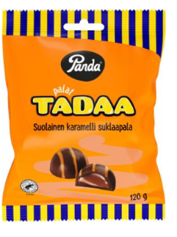 Шоколадные конфеты Panda Palat Tadaa 120г с соленой карамелью 