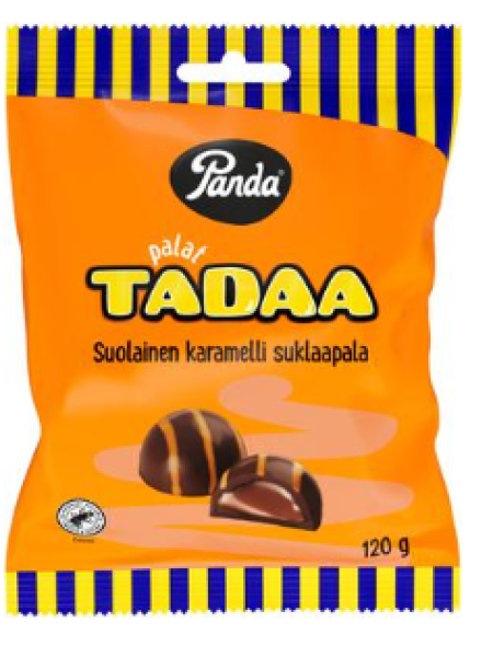 Шоколадные конфеты Panda Palat Tadaa 120г с соленой карамелью 