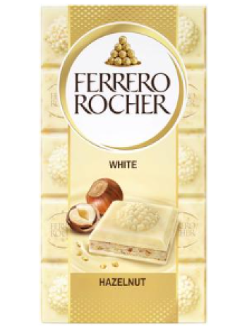 Плиточный белый шоколад Ferrero Rocher 90г НОВИНКА