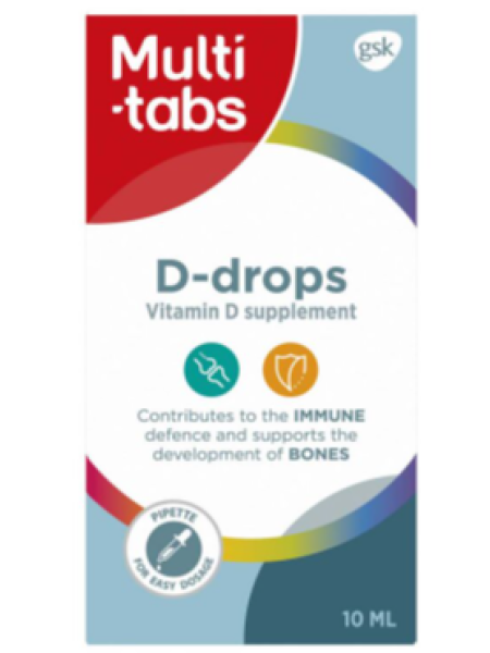 Капли Витамин Д для детей MULTI-TABS D-TIPAT 10мл