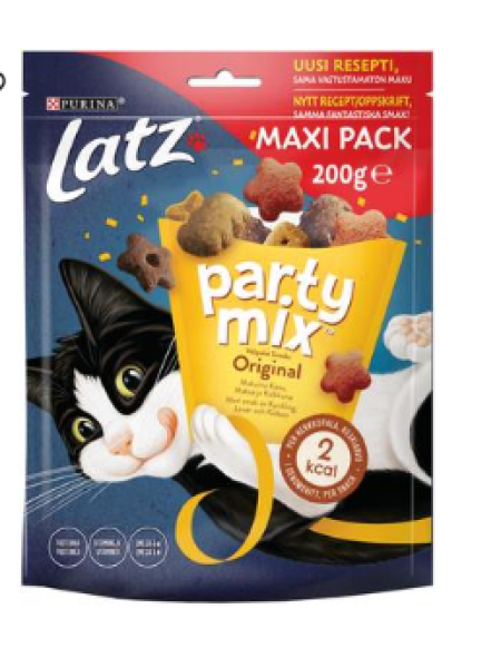 Лакомство для кошек Latz Party Mix 200г со вкусом курицы, печени и индейки 