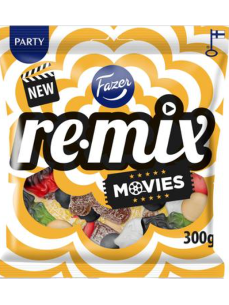 Ассорти жевательных конфет Fazer Remix Movies 300г