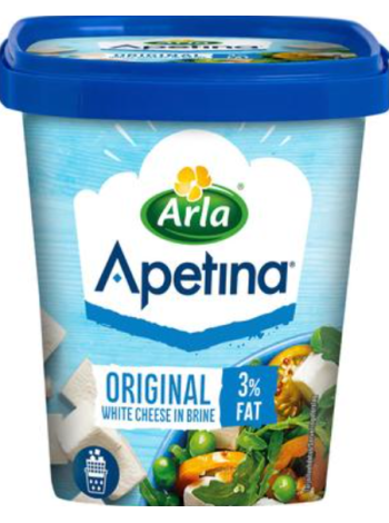 Средиземноморский сыр в рассоле Apetina Original 410/200г Низкое содержание лактозы 