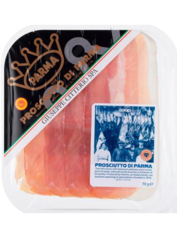 Пармская ветчина Coop Prosciutto di Parma DOP 70г