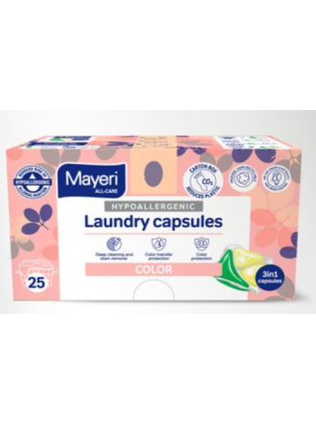 Капсулы для белья Mayeri All-Care Hypoallergenic Color 25 шт