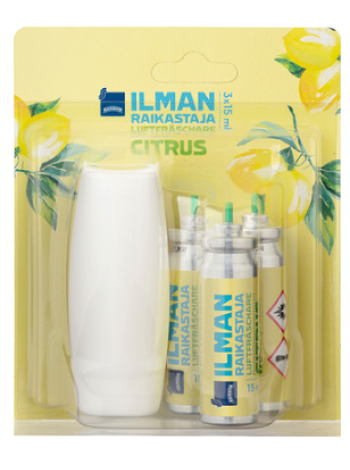 Освежитель воздуха + сменный блок Rainbow Citrus 3х15мл 