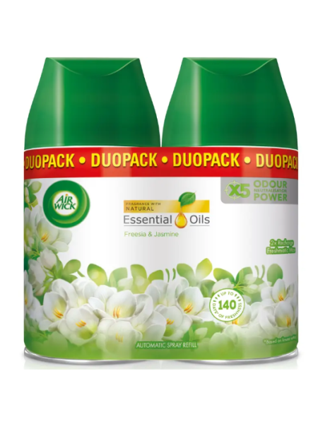 Освежитель воздуха спрей AirWick FM Duopack Freesia&Jasmine 2шт Фрезия и жасмин