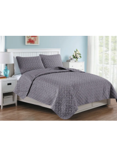 Покрывало на кровать Home & Main 200 х 260 см цвет серый