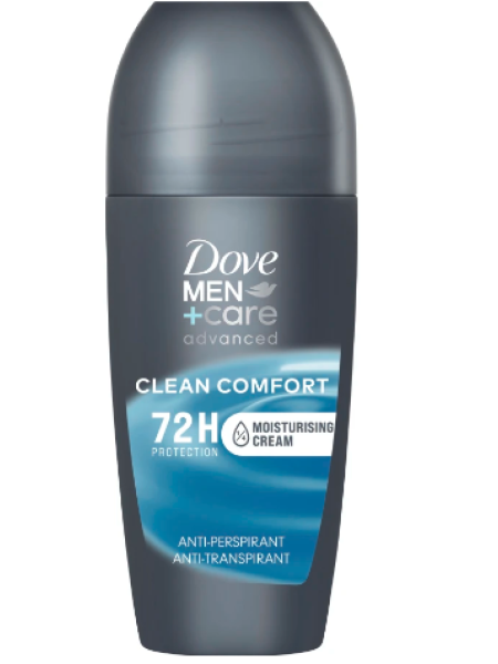 Дезодорант-антиперспирант шариковый Dove Men+Care 72h Advanced Clean Comfor 50мл