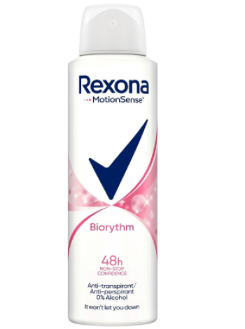 Aнтиперспирант спрей Rexona Biorythm 150мл