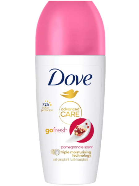 Шариковый дезодорант-антиперспирант Dove 72h Advanced Care Pomegranate 50мл