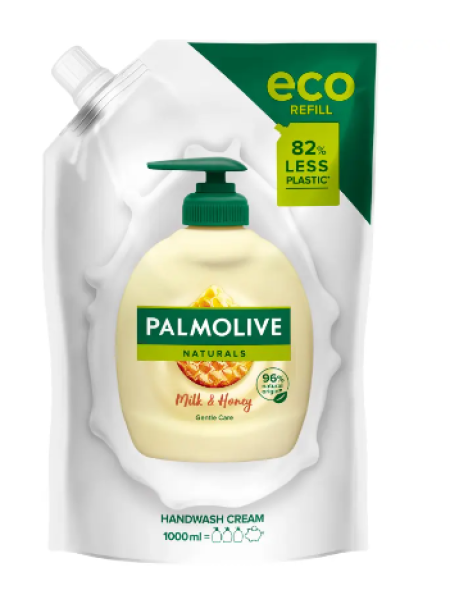 Жидкое мыло Palmolive Nourishing 1000 мл с медом сменный пакетик