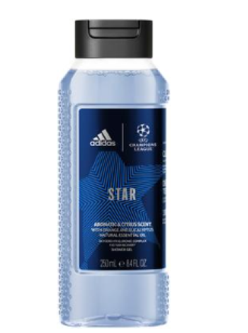 Гель для душа мужской Adidas UEFA Star Edition 250 мл 