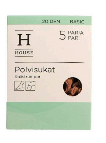 Женские гольфы House  20 ден 5 шт цвет телесный