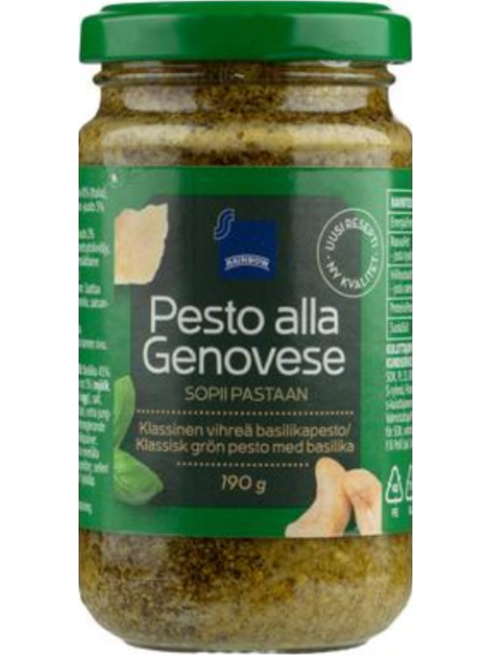 Соус песто Rainbow Pesto alla Genovese 190 г 