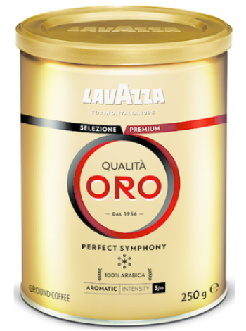 Кофе молотый Lavazza Qualita Oro 250г в банке
