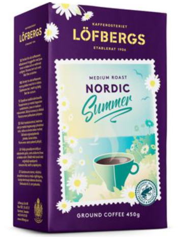 Кофе молотый Löfbergs Nordic Filter Rainforest Alliance 450г