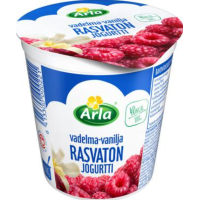 Йогурт обезжиренный Arla Rasvaton Vadelma-vanilja 200г малина ваниль