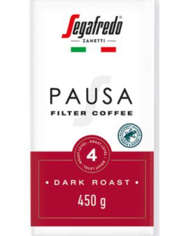 Кофе молотый Segafredo Pausa Suodatinkahvi Rac 450г