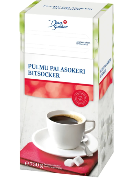 Кусковой сахар Dansukker Pulmu Palasokeri 750г