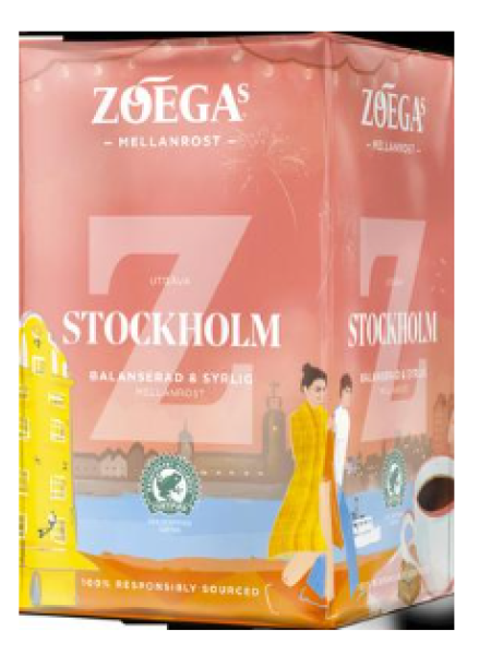Кофе молотый Zoégas Stockholm 450г Стокгольм средней обжарки