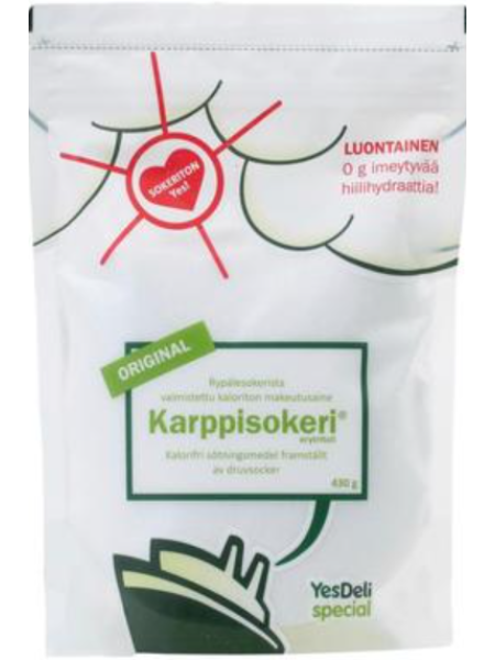 Некалорийный подсластитель из виноградного сахара YesDeli Special Karppisokeri 430г 