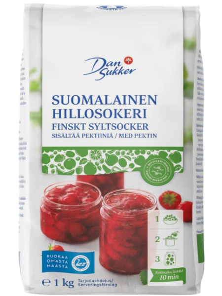 Сахарный песок для варенья Dansukker Suomalainen Hillosokeri 1 кг