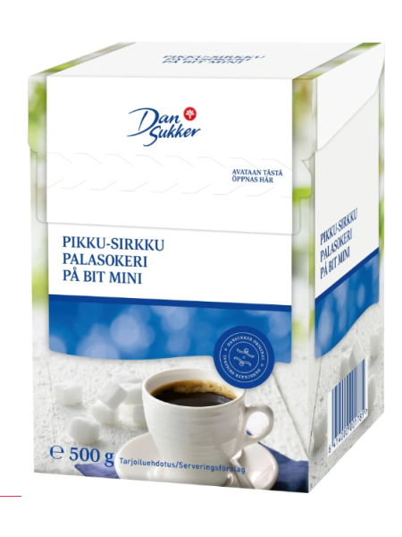 Сахар кусковой мини Dansukker Pikku-Sirkku Palasokeri 500г