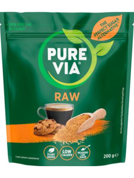 Порошковый сахарозаменитель Pure Via Raw 200г