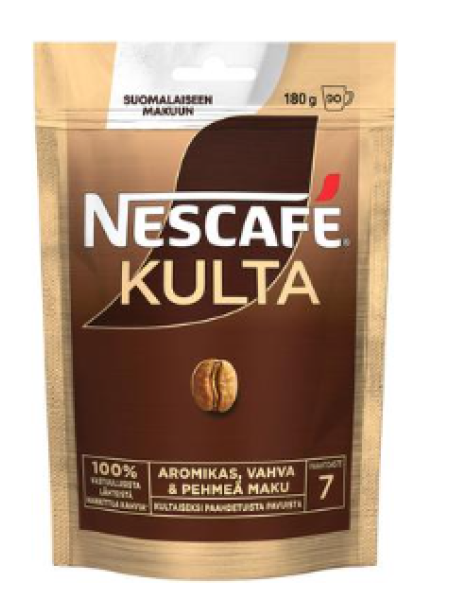 Кофе растворимый Nescafé Kulta 180г в пакете
