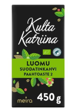 Молотый кофе органичнский Kulta Katriina Luomu 450г