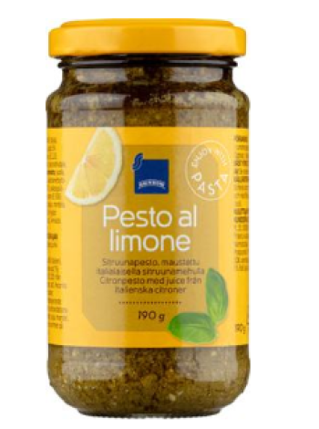 Соус песто с лимоном Rainbow Pesto al limone 190г