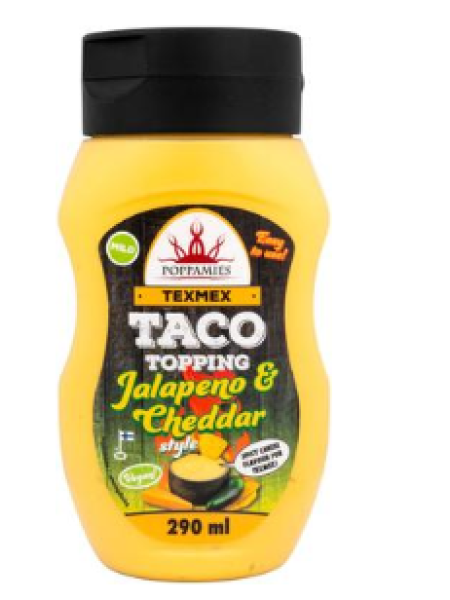 Веганский соус со вкусом халапеньо и сыра Чеддар Poppamies Texmex Taco Topping 290г