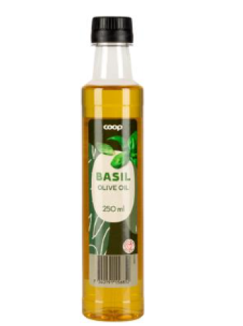 Масло оливковое со вкусом базилика Coop 250 мл