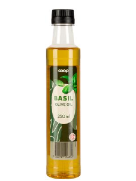 Масло оливковое со вкусом базилика Coop 250 мл